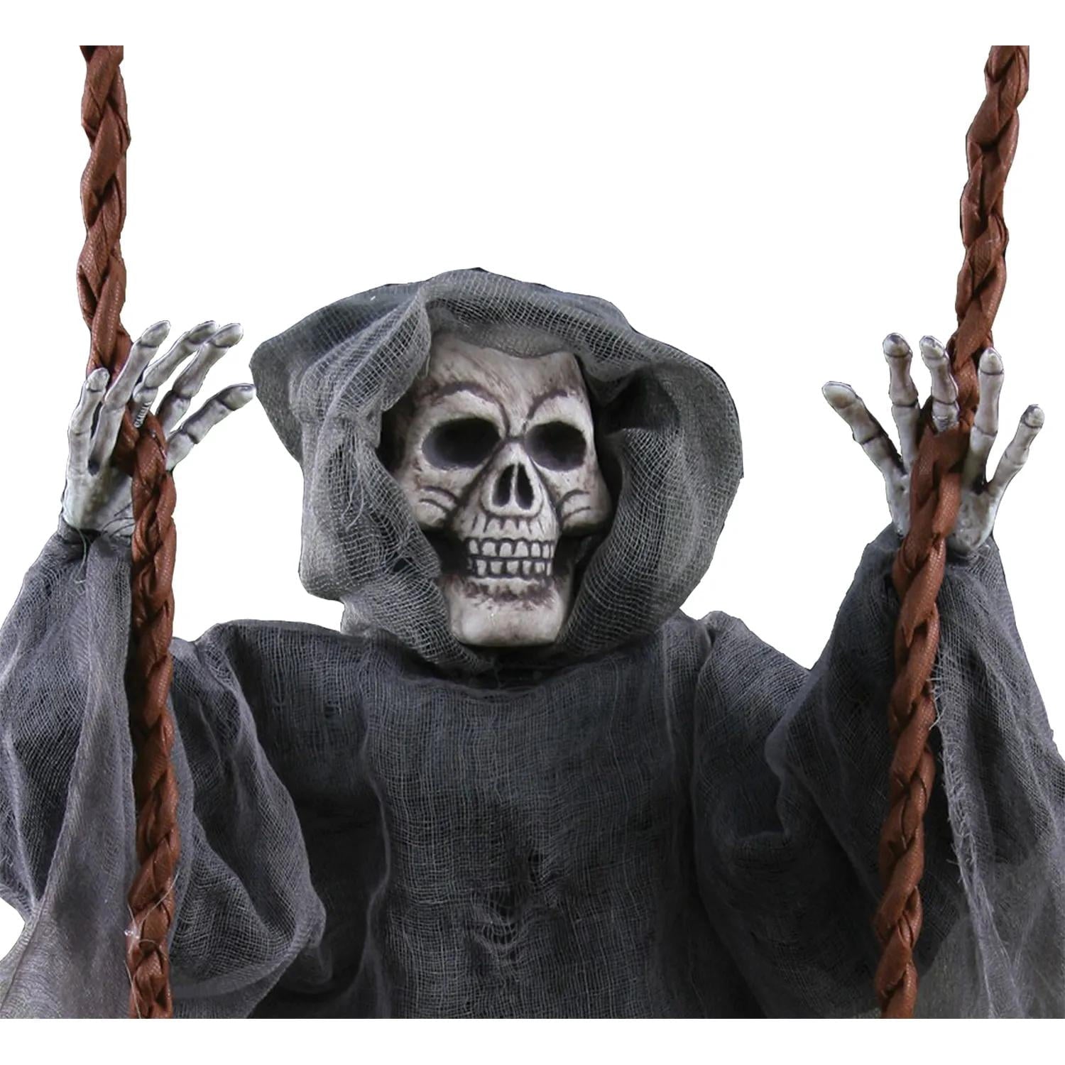 Fun World Reaper On Swing Prop Halloween Decoration - 36 in