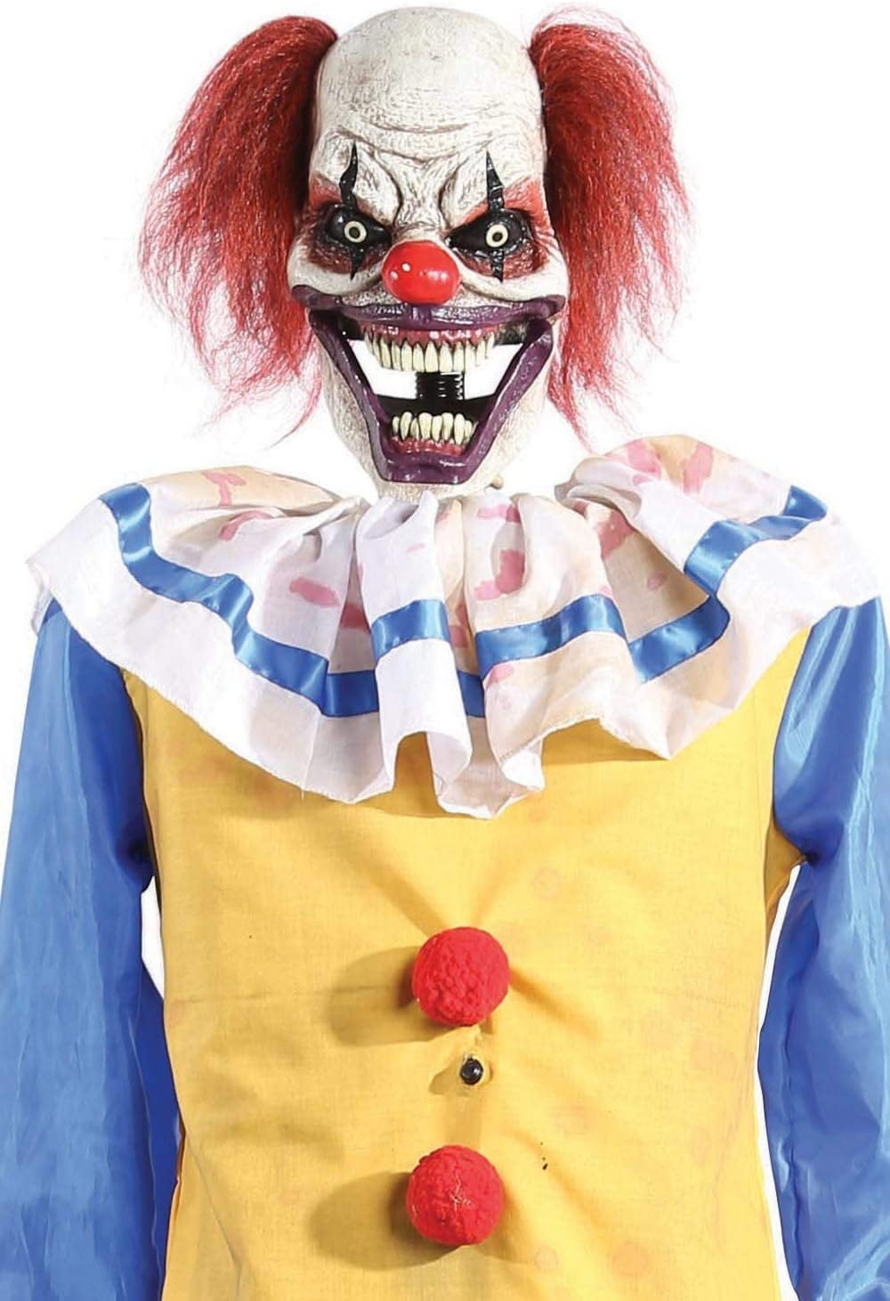 Animated Twitching Clown Halloween Decoration - 5 ft