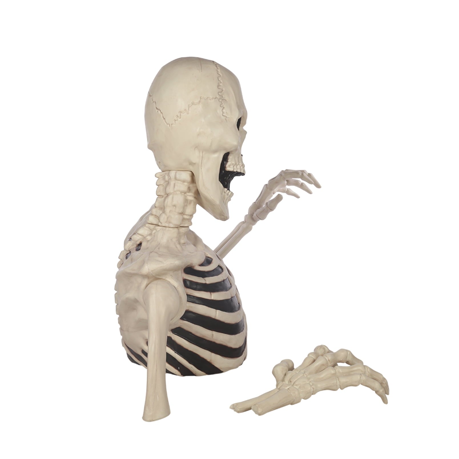 48" Halloween Giant Groundbreaker Skeleton, Halloween Decoration for Outdoor Yard and Porch