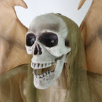 5.5 ft Life-size Animatronic Reaper with Wings, Halloween Decoration, HHWINGSKEL-4FLSA