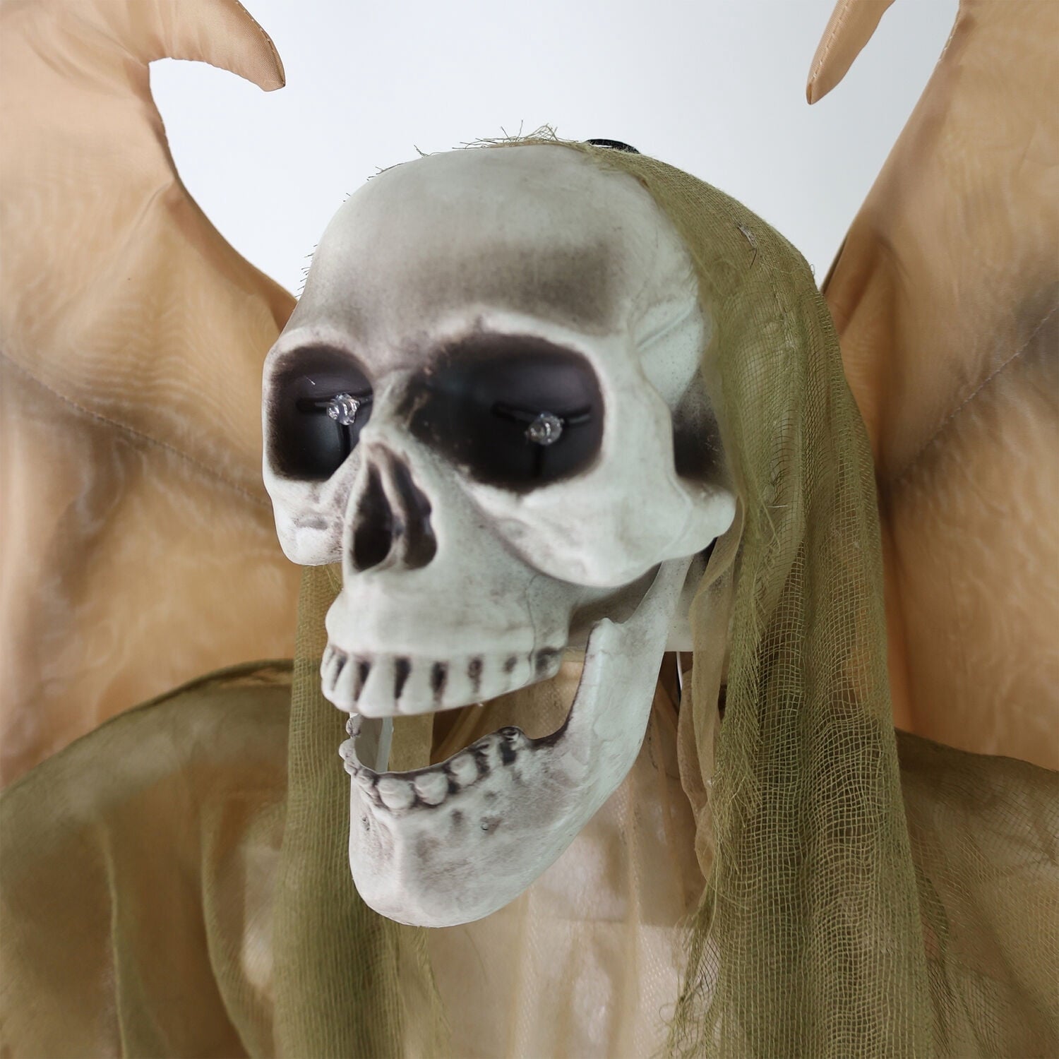 5.5 ft Life-size Animatronic Reaper with Wings, Halloween Decoration, HHWINGSKEL-4FLSA