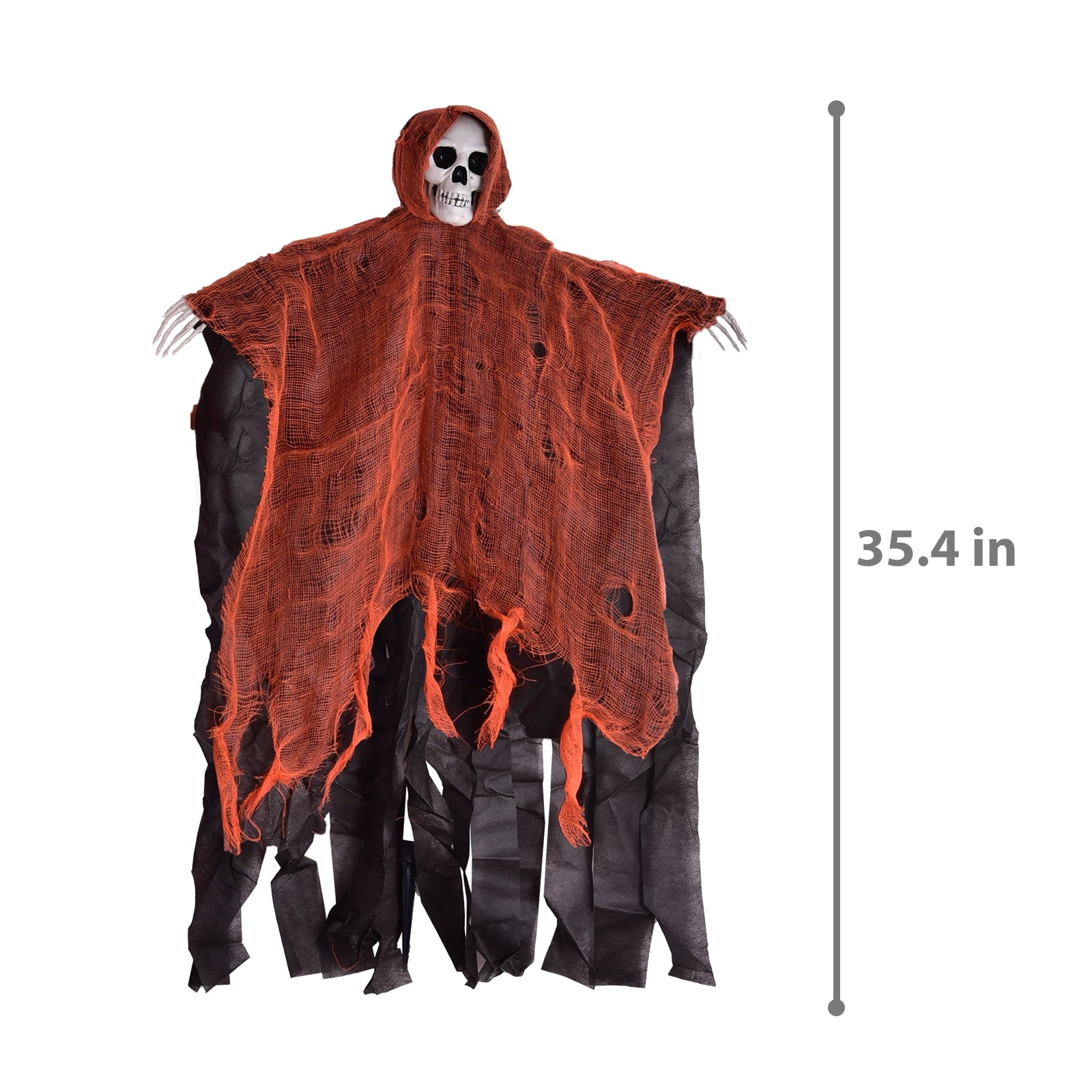 Nifti Nest Halloween Skeleton, 3 Pcs Ghost Decorations, Halloween Props, Halloween Yard Decorations, Black,Green,Red