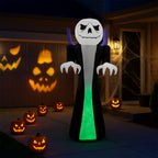 12 FT Halloween Inflatables Ghost Outdoor Halloween Decoration w/ Pumpkins Head
