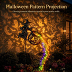 Halloween Witch Cauldron Garden Light, Waterfall-Style Enchanted Witch Cauldron Garden Decoration, Halloween LED Projector Lights Decorations Outdoor with Stake for Yard Lawn Porch Party