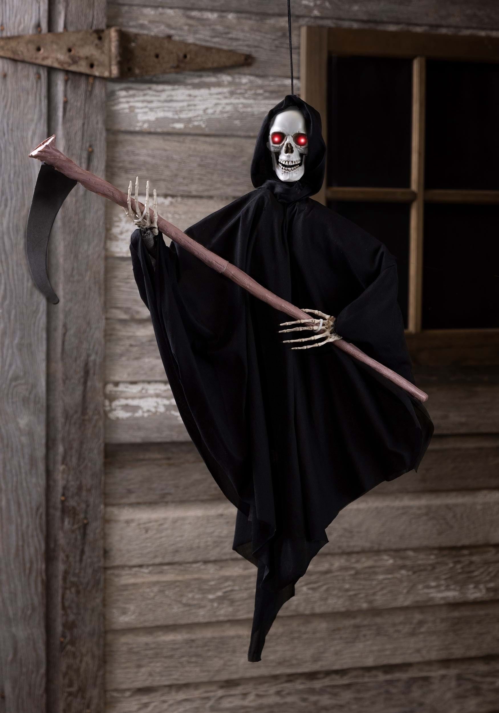 Sunstar Reaper Light-Up Animated Hanging Halloween Decoration - 36 in