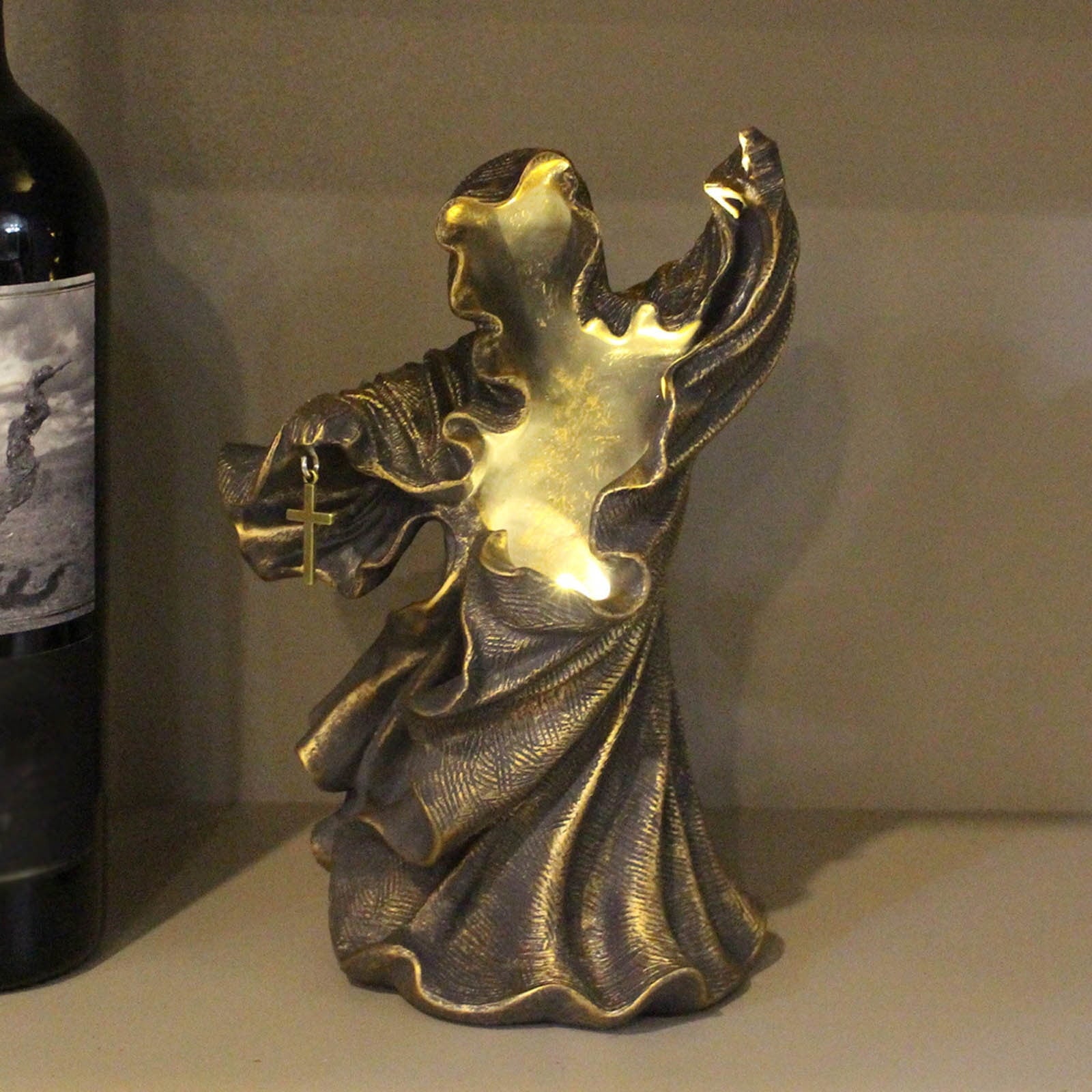 Fridja Hell Messenger With Lantern Witch Decoration Lantern The Ghost Looking For Light Halloween Decorations
