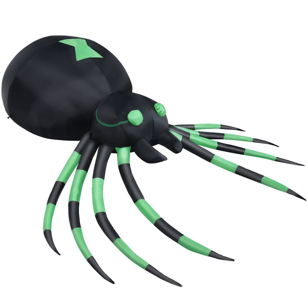 Patiojoy Halloween Decoration 6FT Inflatable Blow-Up Spider With LED Lights Outdoor Yard