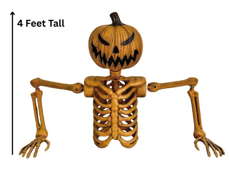FW96020 4 ft. Jack-O-Lantern Groundbreaker Halloween Outdoor Decoration