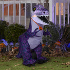 Halloween Inflatable Purple Dinosaur, 3.5 ft Tall, Multi