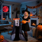 Fun Little Toys 3 Pcs Halloween Witch Decorations, 43" Wicked Witches Decor, Scary Halloween Stakes for Outdoor Graveyard, Garden, Yard, Lawn, Walkway Party Supplies