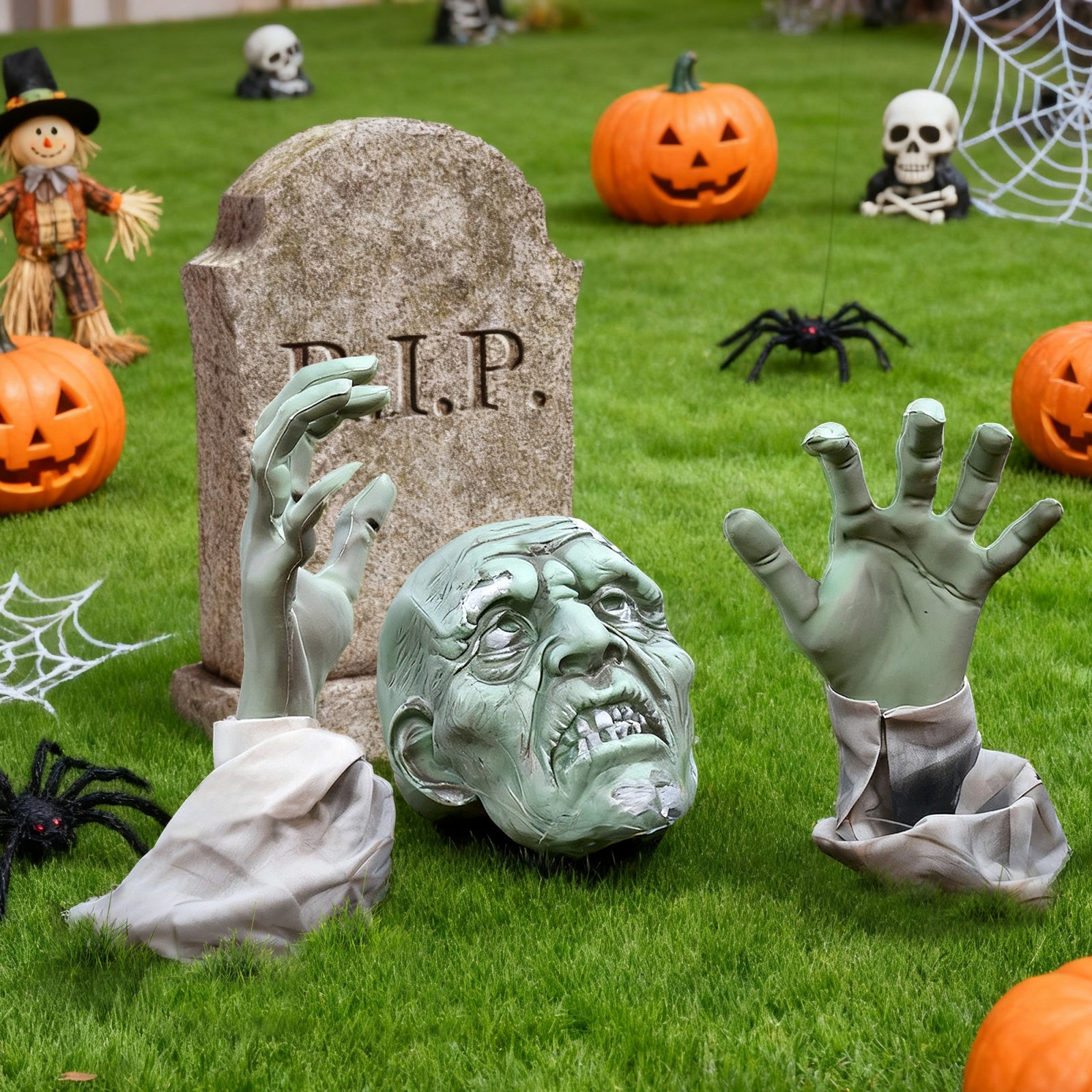 Halloween Zombie Decorations Scary Halloween Decorations Halloween Yard Decorations Halloween Decorations OutdoorLawn, Yard, Patio, Graveyard Decoration, Haunted House Prop