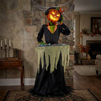 Animated DJ Jack with Turntable, 72-inch, Halloween Decor