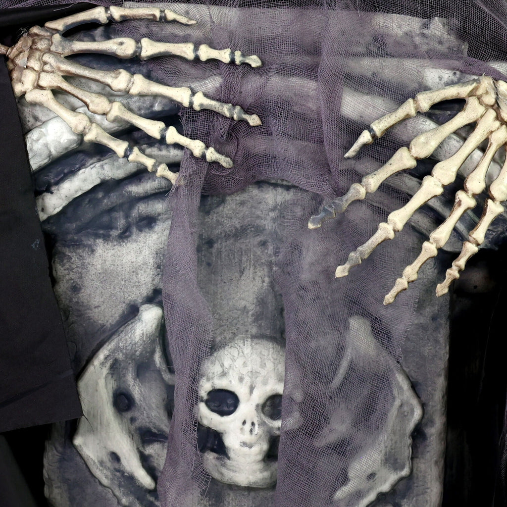 3 ft Touch-Activated Rising Reaper with Tombstone Halloween Accessory, HHRPRTOMB-2FLSA