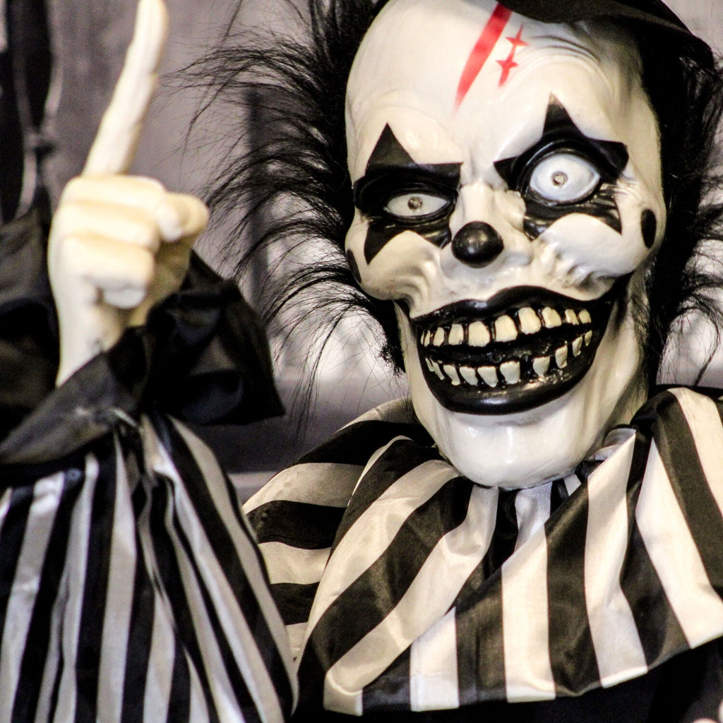 1.8 ft Groundbreaker Clown-Vile, Halloween Decoration, Multi-Color, HHFJCLOWN-2LSA