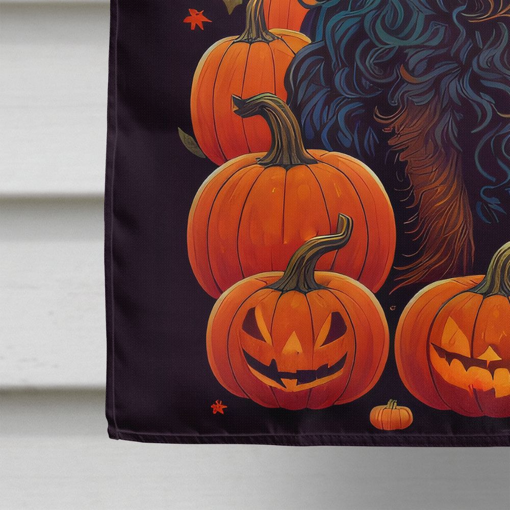 Halloween Boykin Spaniel Dog House Flag 28x40IN Double-Sided Polyester Decorative Sleeve Pole Flag for Outdoor Home Garden