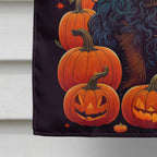 Halloween Boykin Spaniel Dog House Flag 28x40IN Double-Sided Polyester Decorative Sleeve Pole Flag for Outdoor Home Garden