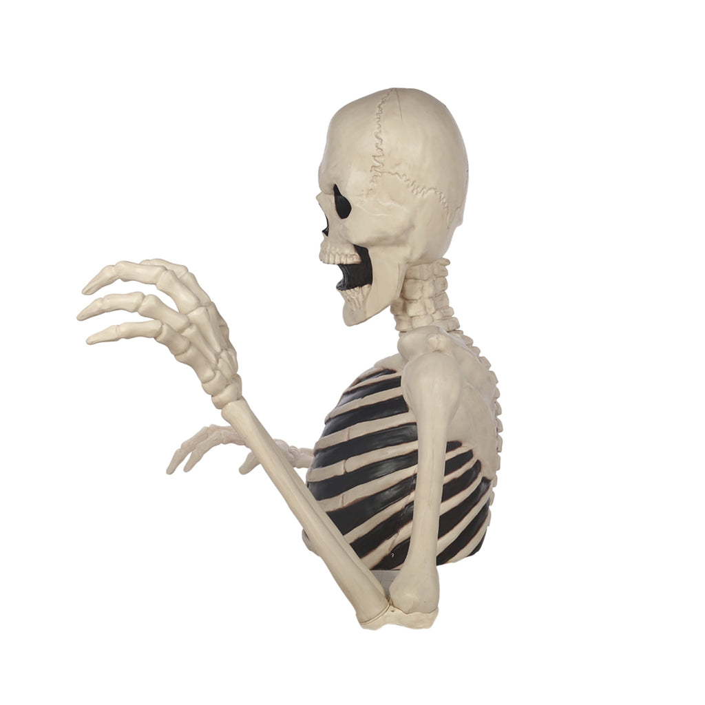 48" Halloween Giant Groundbreaker Skeleton, Halloween Decoration for Outdoor Yard and Porch