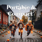 EverBrite 3-Pack Halloween Pumpkin Lantern, Collapsible Jack O Lantern Pumpkins with Lanyard, Halloween Party Favors, Light up Pumpkin Outdoor for Halloween Party Decoration, Battery Included