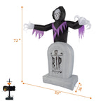 Inflatable Halloween Decoration 6 FT Reaper for Halloween Party Outdoor, Yard, Garden, Lawn Decorations