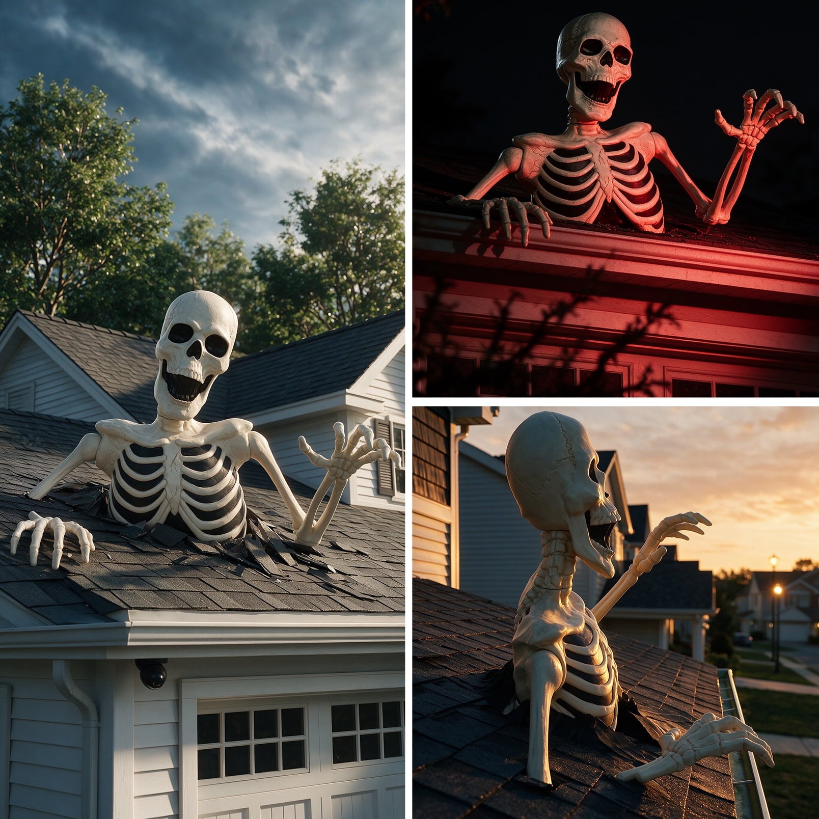 35" Halloween Giant Groundbreaker Skeleton, Halloween Decoration for Outdoor Lawn Yard and Porch