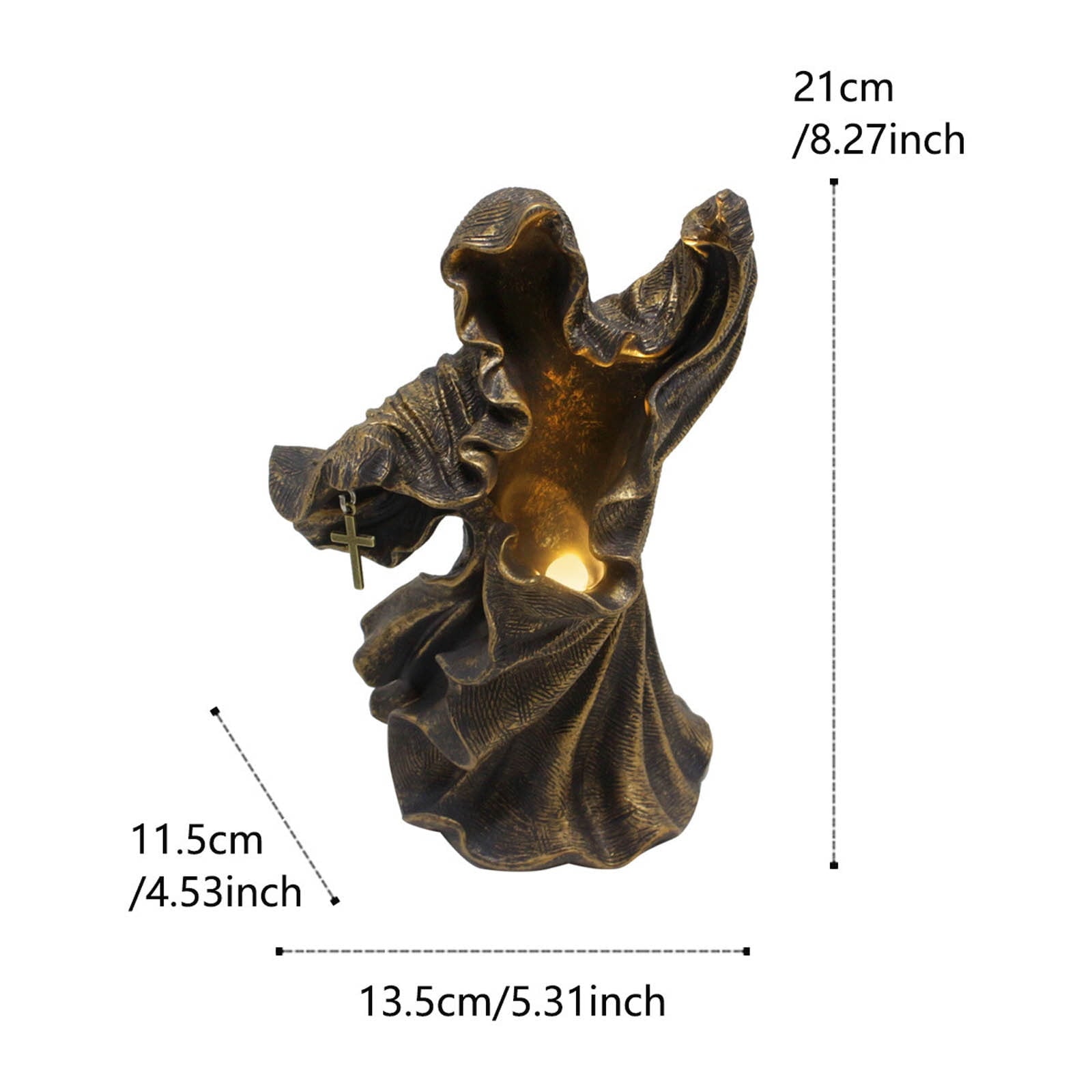 Fridja Hell Messenger With Lantern Witch Decoration Lantern The Ghost Looking For Light Halloween Decorations