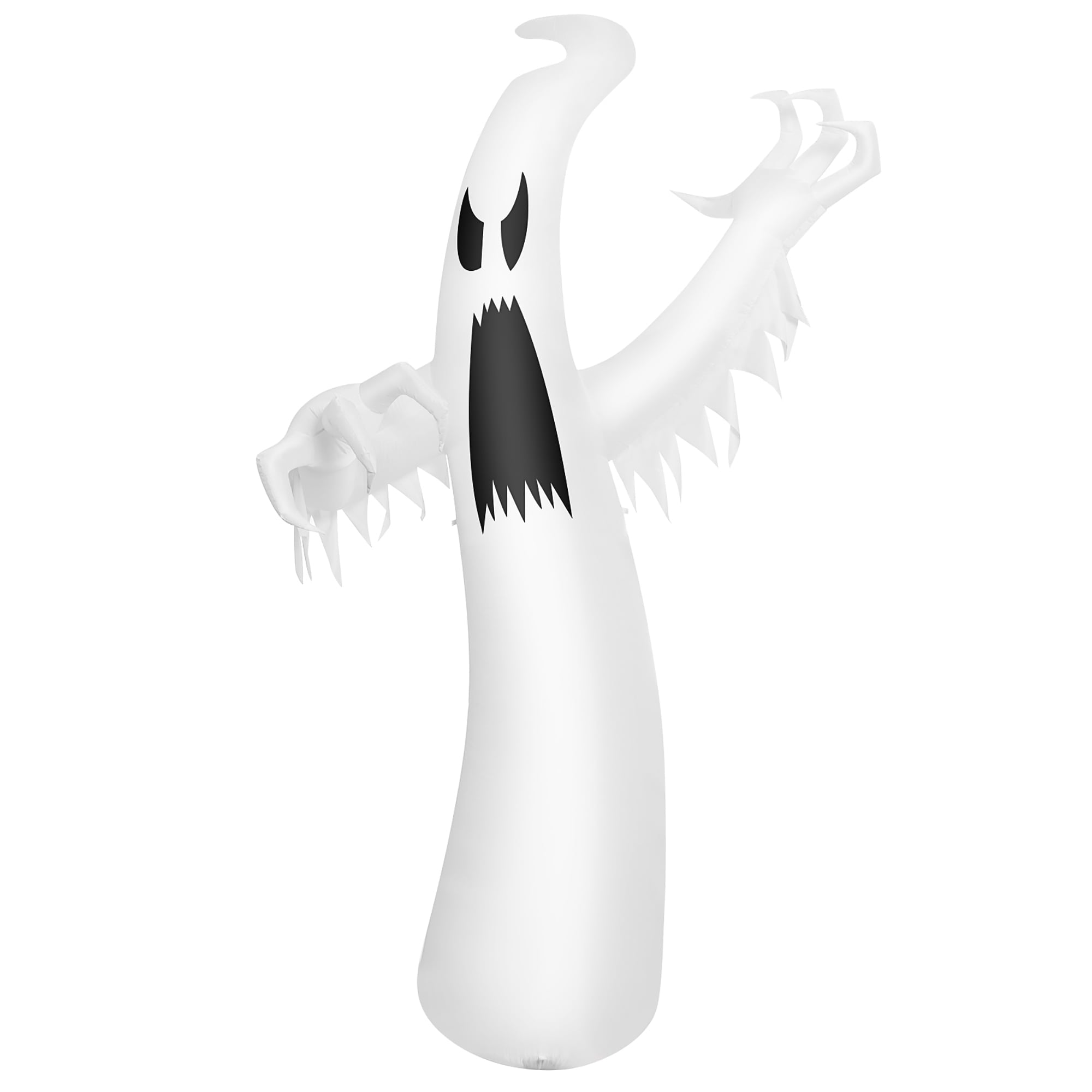 Costway 12ft Halloween Inflatable Ghost Quick Blow up w/LED Lights Outdoor Yard Scary Decoration