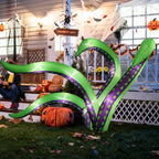 7 FT Halloween Inflatables Cape Octopus 2 Pack Giant Octopus Tentacles Halloween Decoration Outdoor