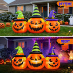 6FT Halloween Inflatable Pumpkins Decorations with LED Lights, Halloween Blow Ups Decoration for Home Party