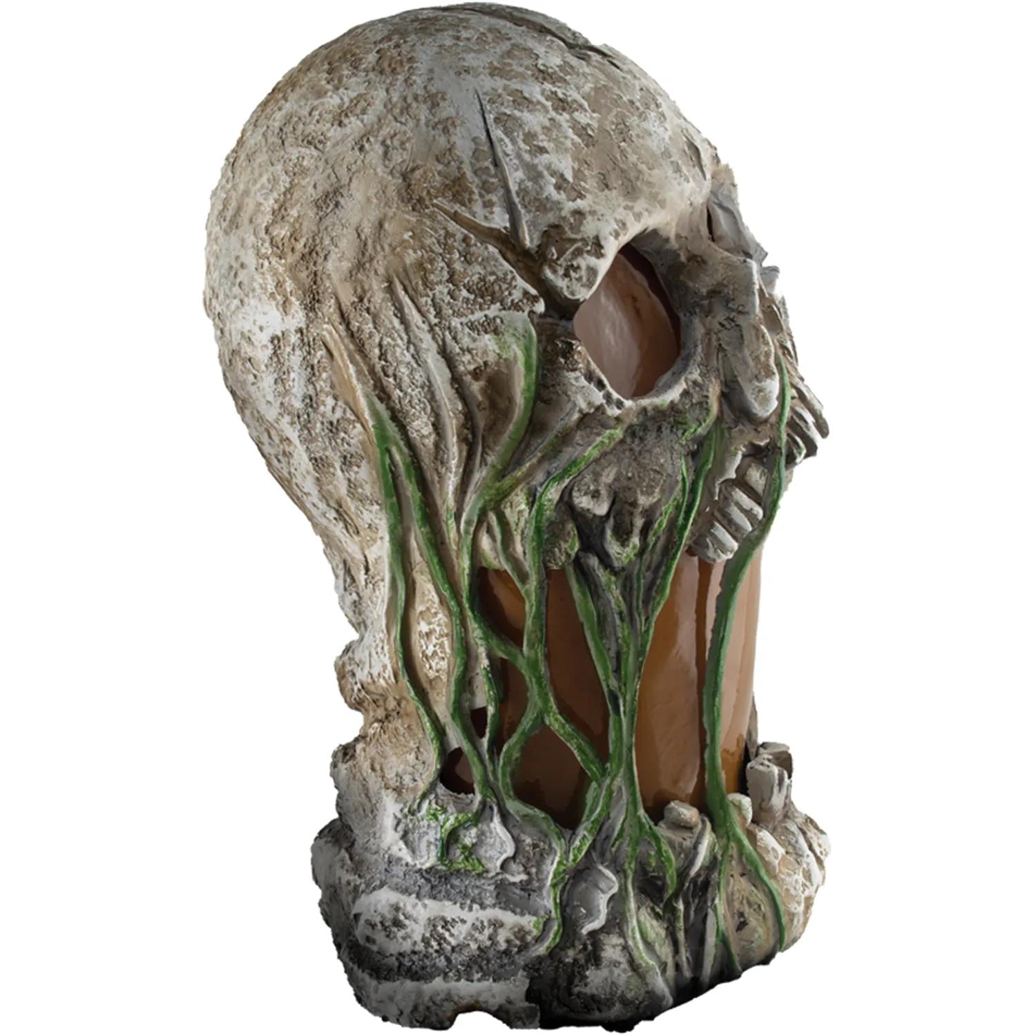 Tekky Toys 12" Light-Up Animated Flaming Rotted Skull Halloween Decoration