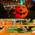 10ft Halloween Inflatable Pumpkin Decoration with Built-in LED Lights, Outdoor Yard Blow up for Halloween Party, Yard, Garden, Lawn