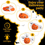 Halloween Ghost and Pumpkin Outdoor Halloween Inflatables for Patio Garden Decor