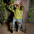 4.4 ft Voice-Sensor Impaled Zombie Halloween Animatronic, HHIMPZOMB-1FLSA