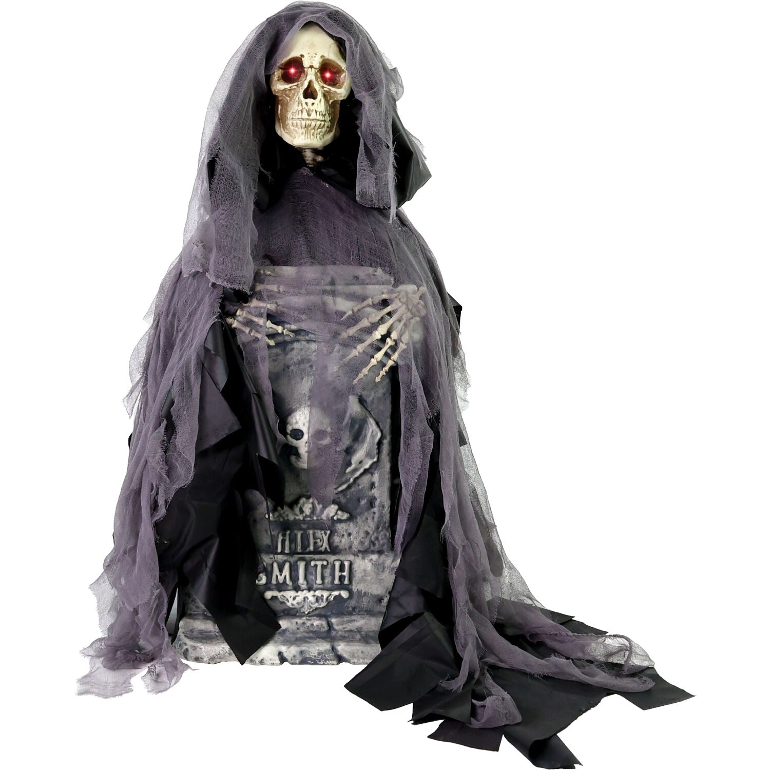 3 ft Touch-Activated Rising Reaper with Tombstone Halloween Accessory, HHRPRTOMB-2FLSA