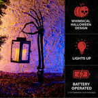 Zombie Hand Black Halloween Décor with Lantern, LED & Stake, 2.3-Ft