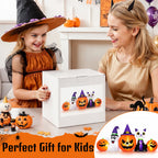 (2 pack) 8FT Halloween Inflatable Pumpkins Ghost Cat with Lights,Blow ups Outdoor Decorations for Yard