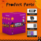 Halloween Inflatables 11.5 FT Long Vampire With Pumpkin, Outdoor Halloween Inflatables Halloween Blow Ups with LED Lights, Funny Halloween Decorations Inflatables for Halloween Holiday Party