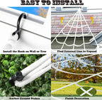 Vafful Halloween Decoration Outdoor Yrad Spider Web 275'' and 59'' Giant Spider with 20 pcs Small Spider and 40g Stretch Cobwebs for Indoor Outdoor Yard Haunted House Party Halloween Decor