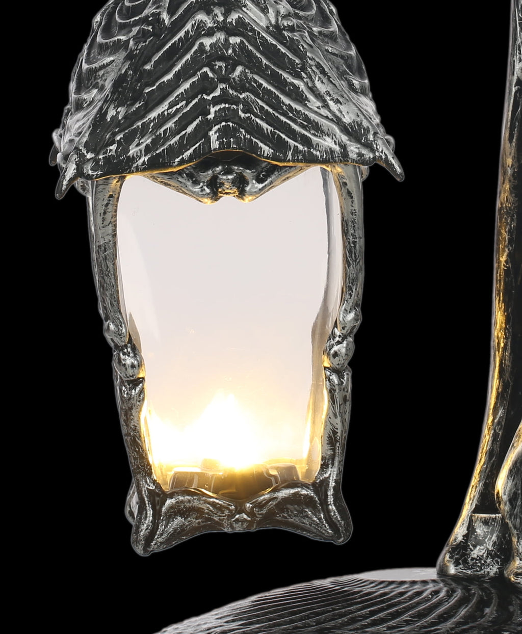 Halloween Light Up Skeleton Lantern Tabletop or Hanging Wall Decoration