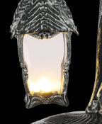 Halloween Light Up Skeleton Lantern Tabletop or Hanging Wall Decoration