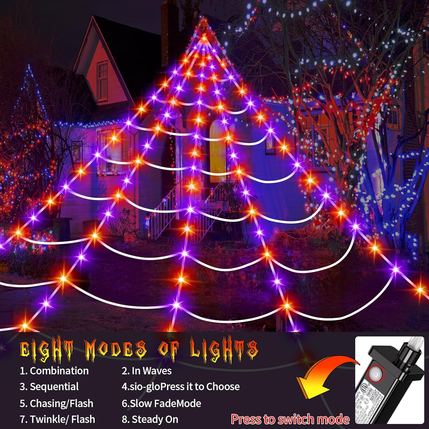 Xylobyte Halloween Decorations Purple Outdoor Decorations (1.28 lb)