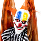 42" Animated Halloween Clown with LED Eyes Decoration