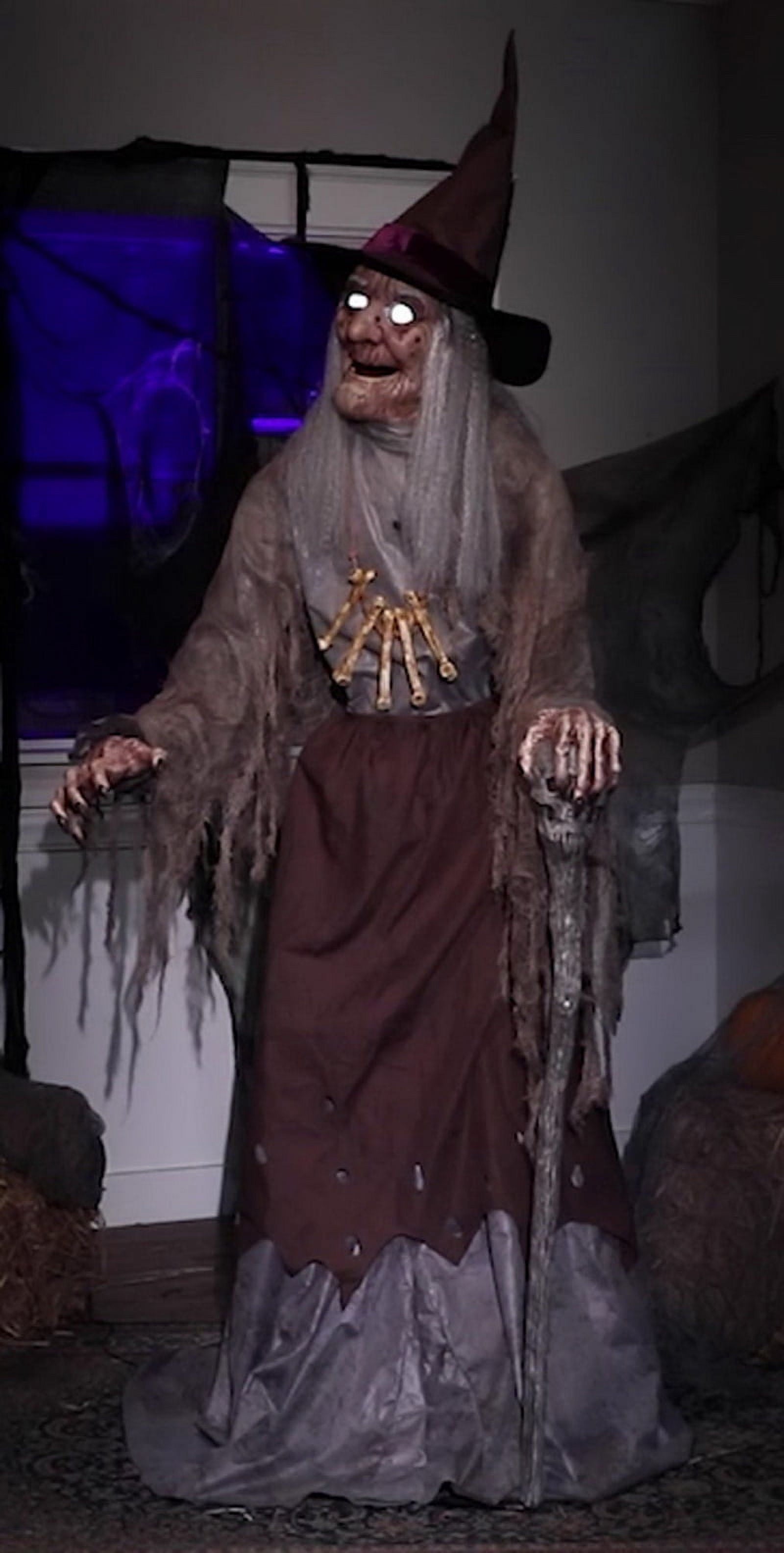Animated Witch Servo-Motor Halloween Decoration