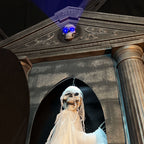 6.7 ft. Motion-Triggered Mausoleum Halloween Animatronic by Tekky, HHMAUSOLEUM-1FLSA