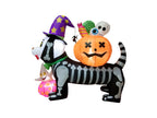 5FT Halloween LED Inflatable Skeleton Dog with Treats Halloween Yard Decorations