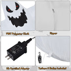 Topbuy Ghost Blow Up Halloween Outdoor Yard Inflatable, with LED Lights 12'