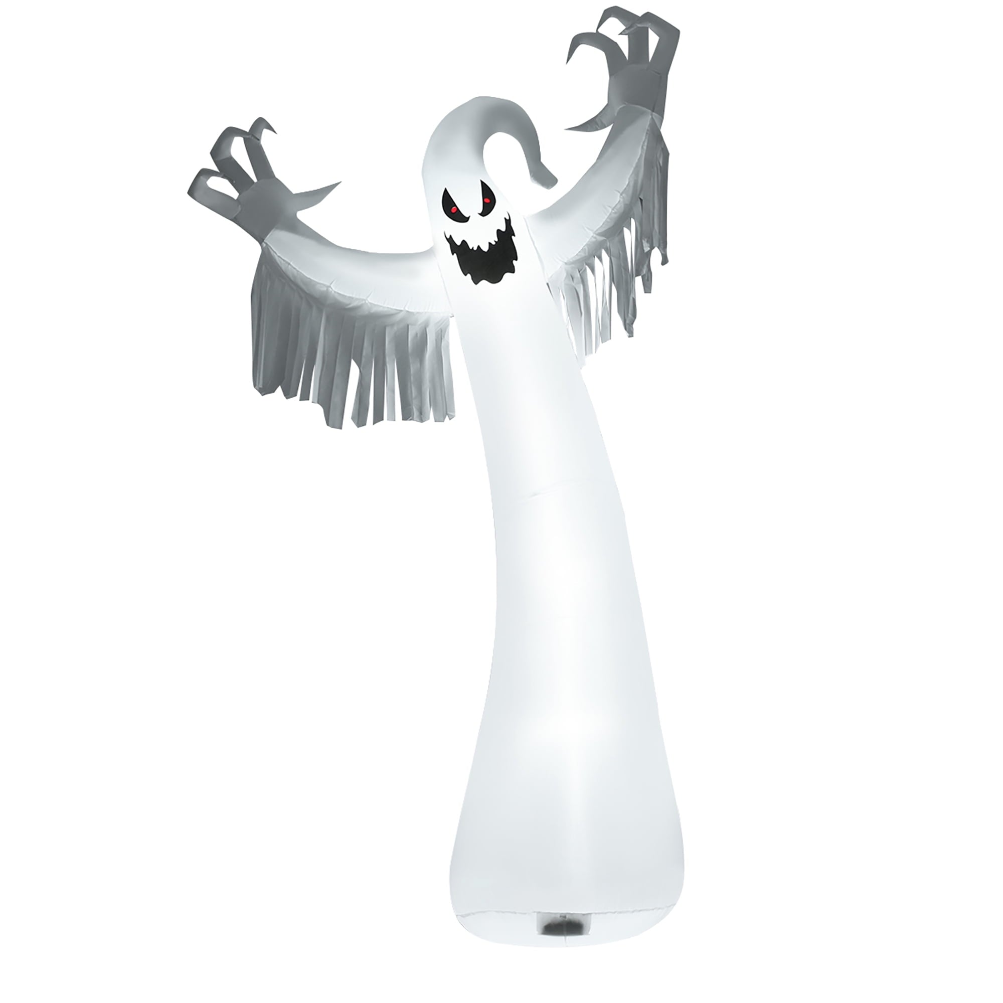 Costway 12ft Inflatable Halloween Blow Up Ghost Decoration w/ Built-in LED Light