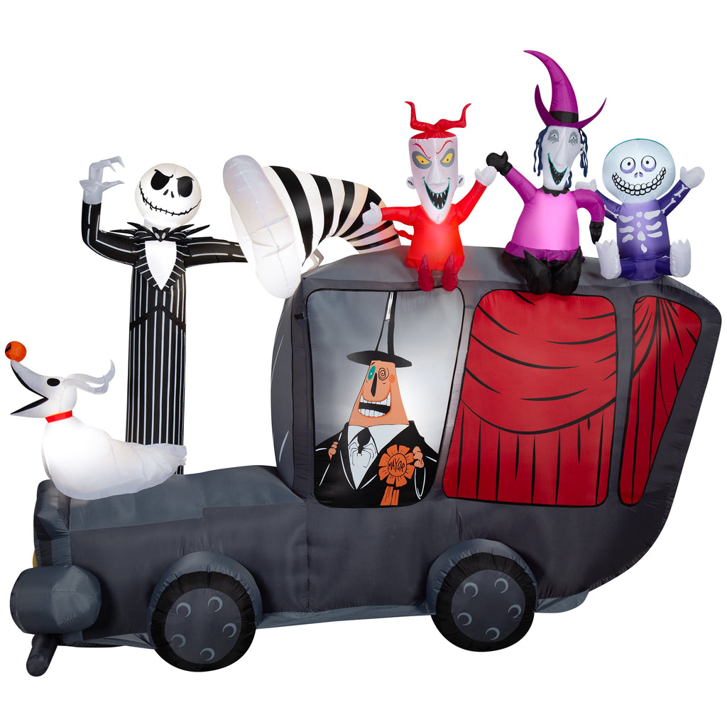 10' Airblown Inflatable Halloween Disney's Nightmare Before Christmas Mayor-Mobile Scene Yard Decoration 221590