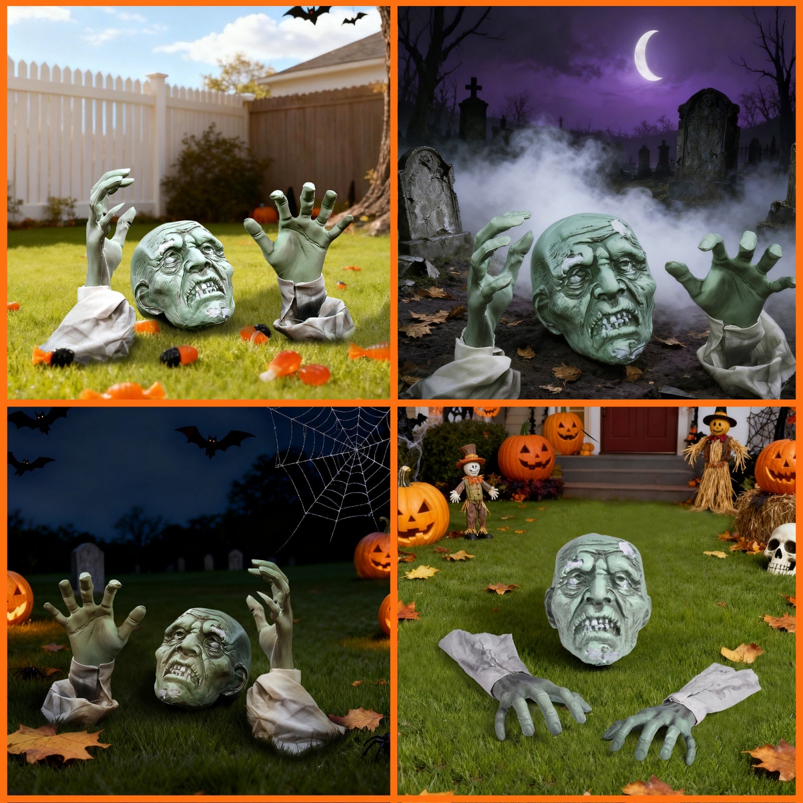 Halloween Zombie Decorations Scary Halloween Decorations Halloween Yard Decorations Halloween Decorations OutdoorLawn, Yard, Patio, Graveyard Decoration, Haunted House Prop