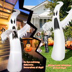 Costway 12ft Halloween Inflatable Ghost Quick Blow up w/LED Lights Outdoor Yard Scary Decoration