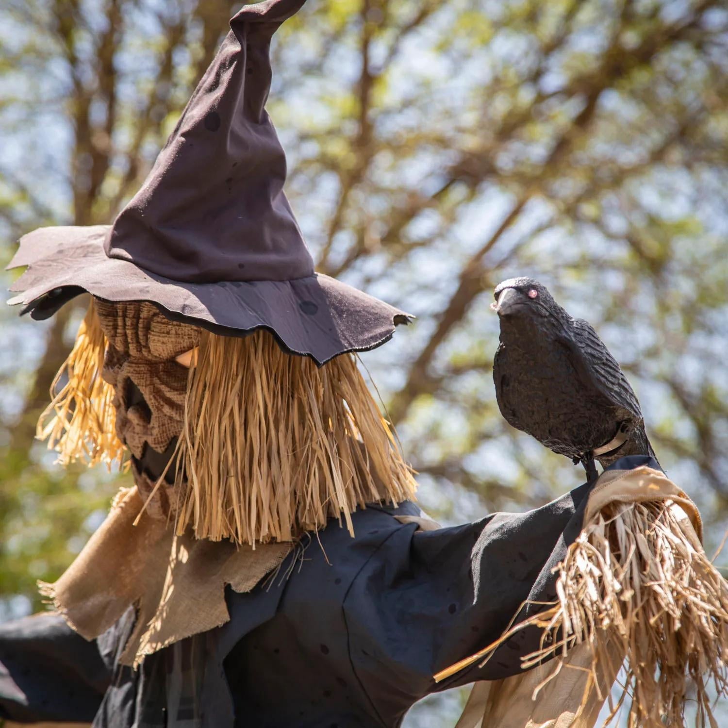 Staked Scarecrow Prop 8ft Animated Halloween Yard Decor Haunted House Display